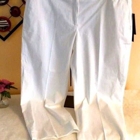 DAHLIA COLLECTION CLASSIC PANTALONI 14P -WHITE NWT - Picture 3 of 15